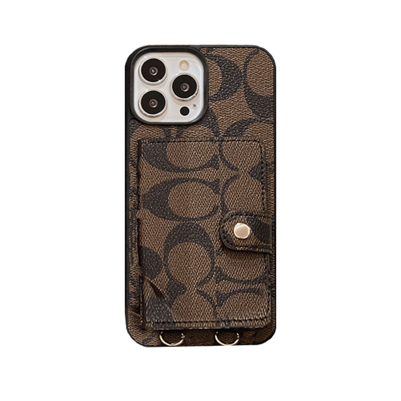 Coach iPhone Case With Wallet And Strap White -SZK2404021 mysite