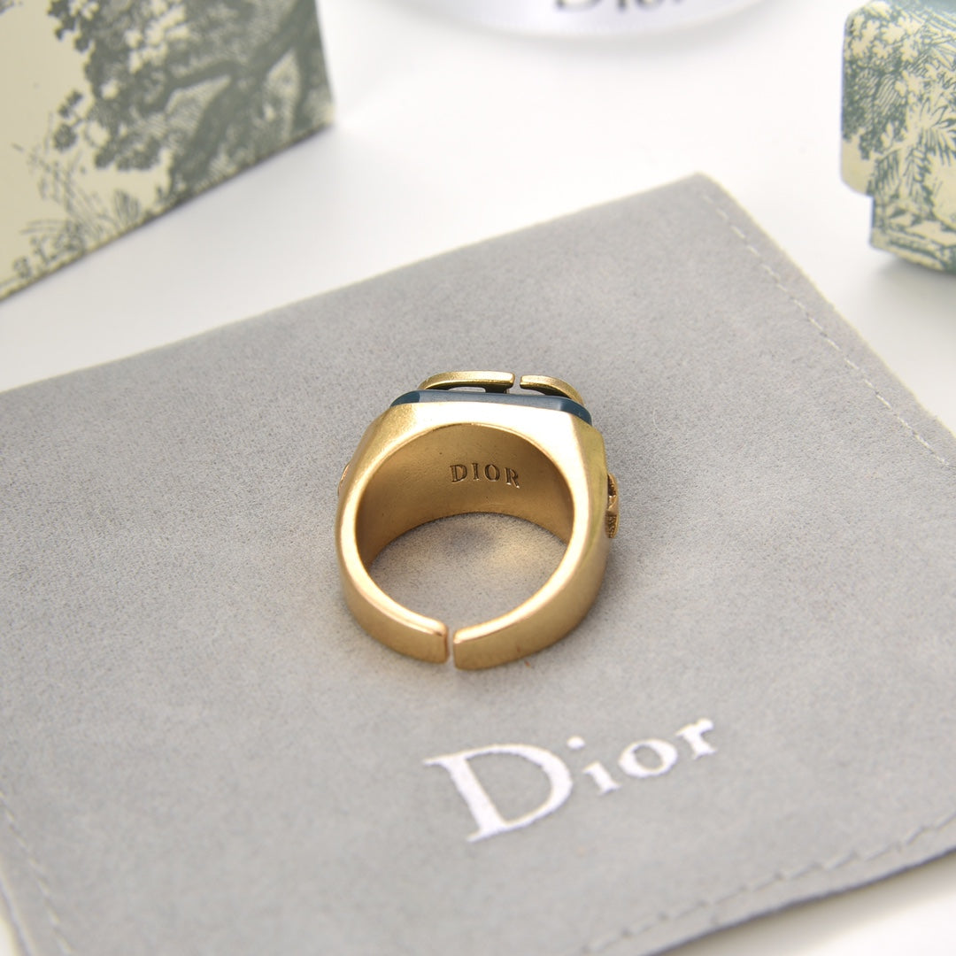 Vintage Simple Letter Open Rings-s mysite