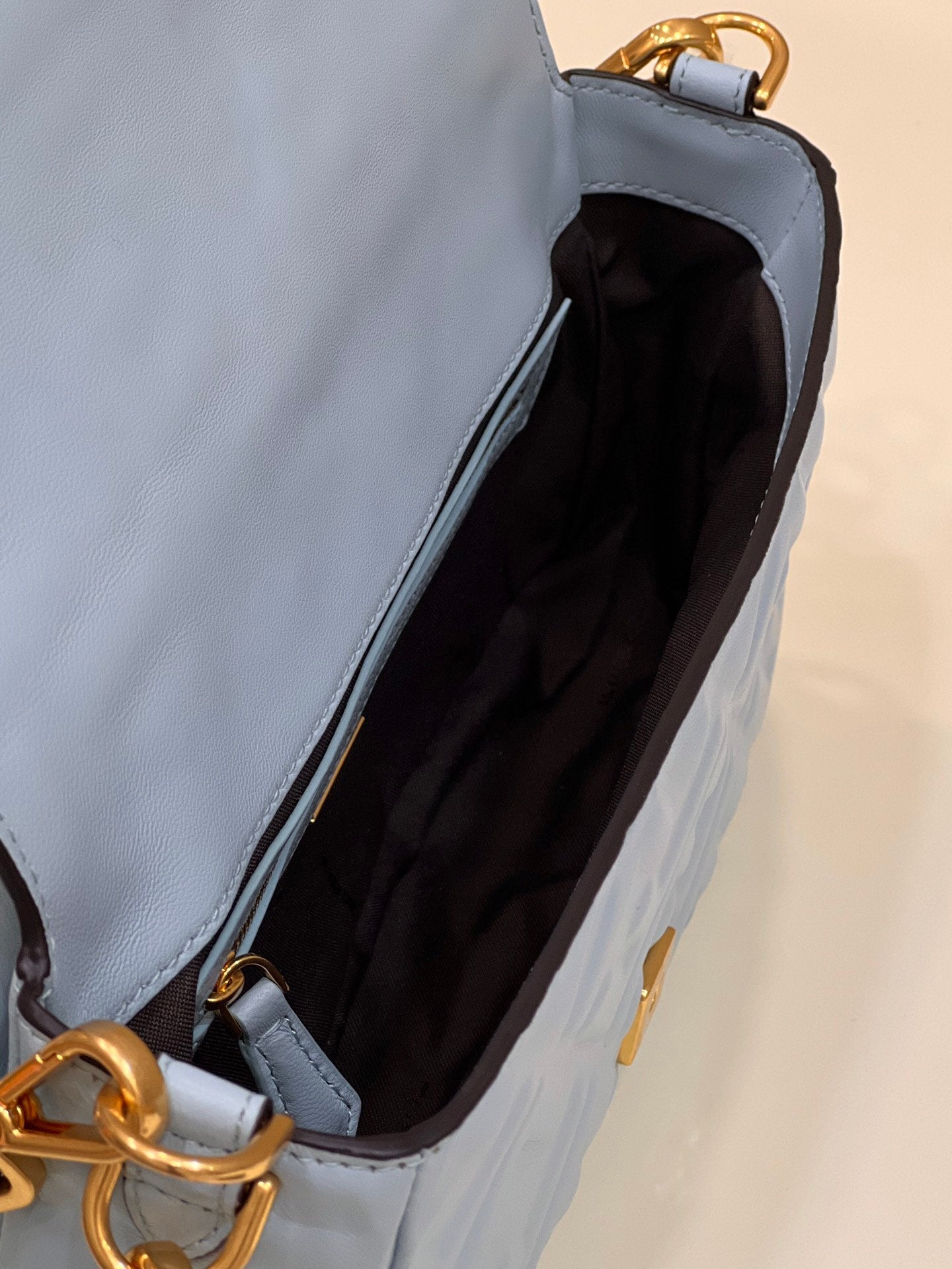 Baguette 27cm Cloud Blue Lambskin Gold Hardware mysite