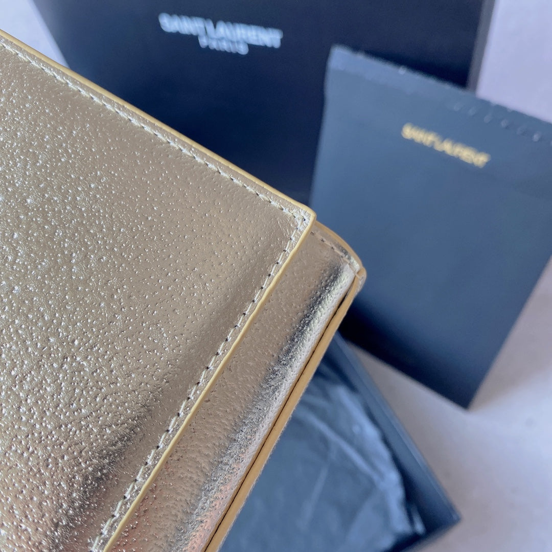 kate medium 24cm gold metalic calfskin gold hardware mysite