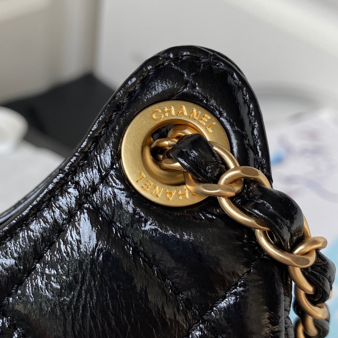 cc hobo bag 17 black oil wax leather mysite