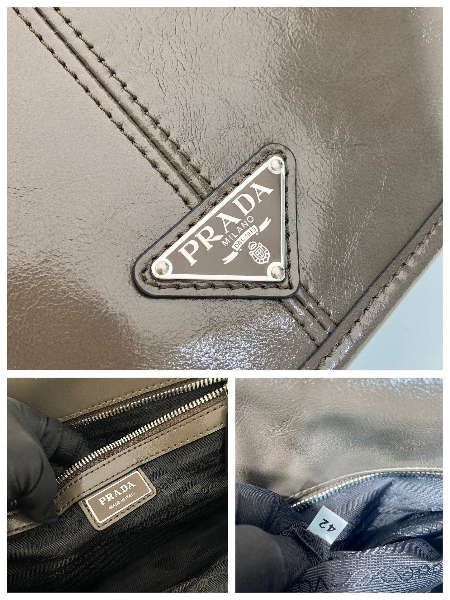 MESSENGER BAG 30 IN TROUT GRAY SOFT AND SHINY CALFSKIN mysite