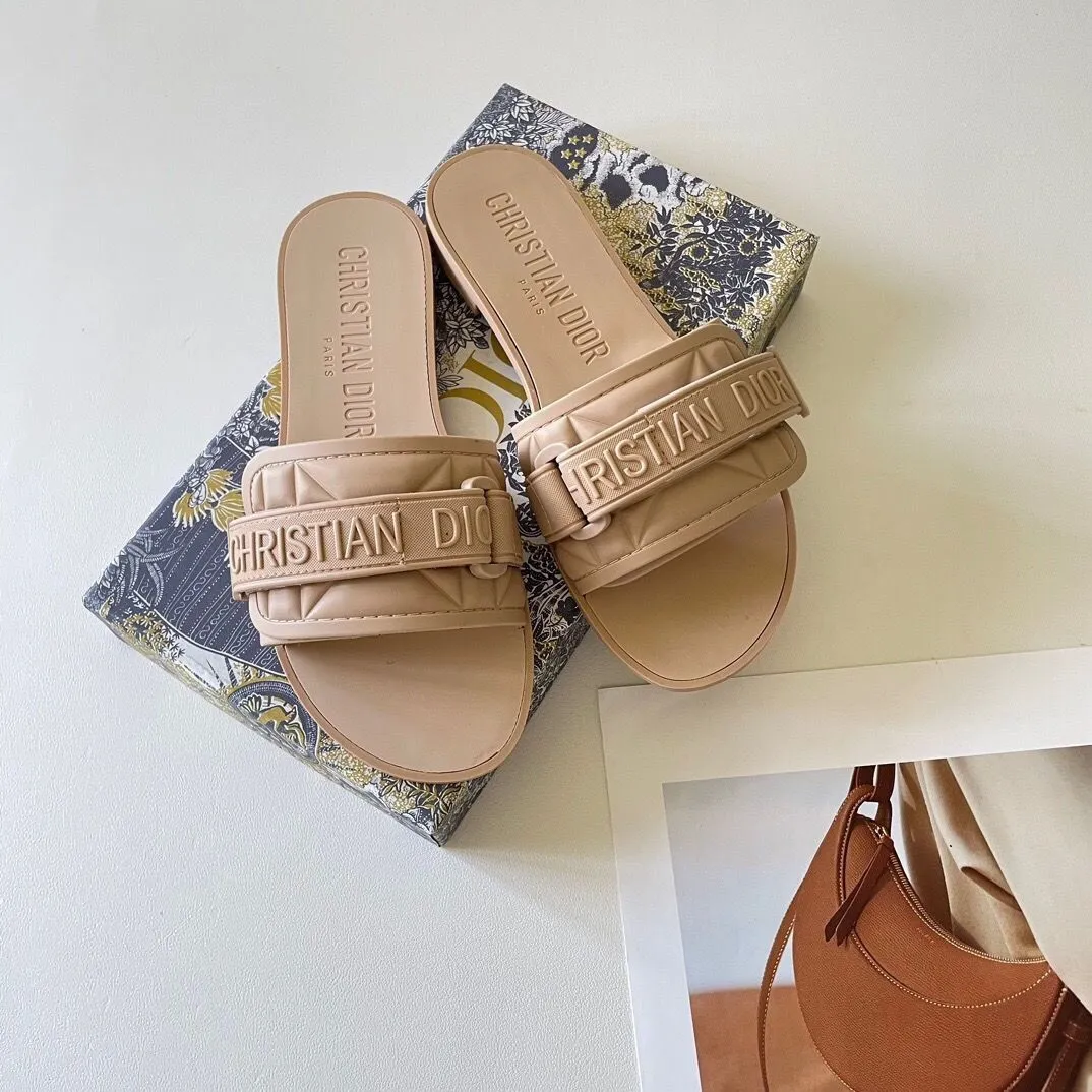 Solid Color Velcro Slippers-1 mysite