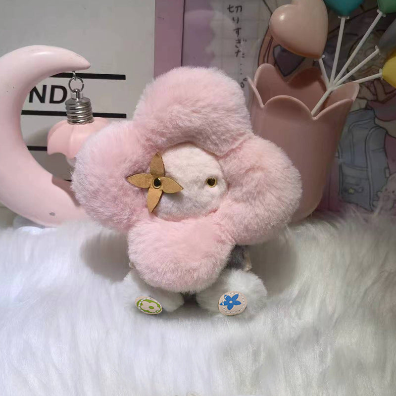 Cute Sunflower Plush Keychain – Vivian Doll Bag Charm for Women, Car & Backpack Decoration mysite