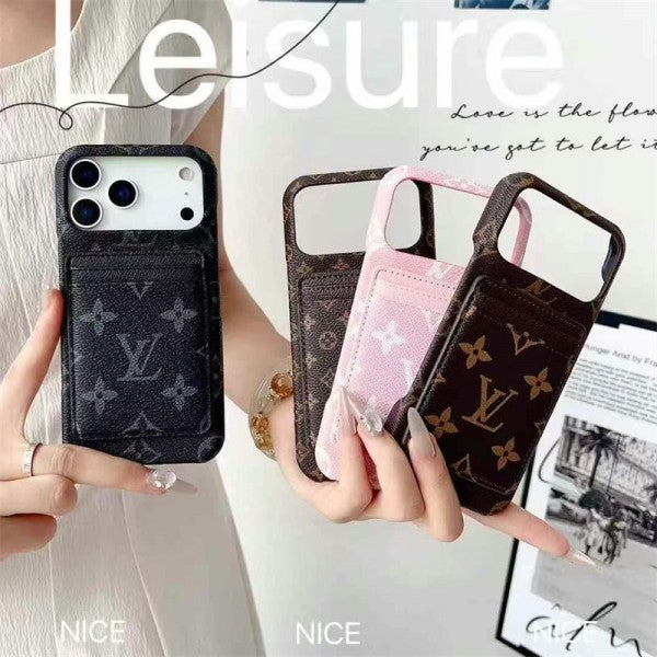 Leather Card Holder Case for iPhone 17/ 16/ 15/ 14s mysite