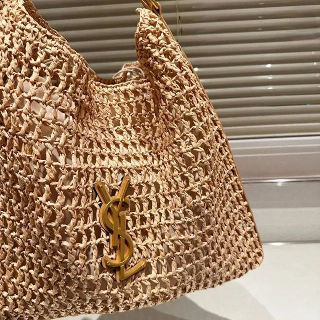 SAINT LAURENT YSL Raffia tote Bag mysite