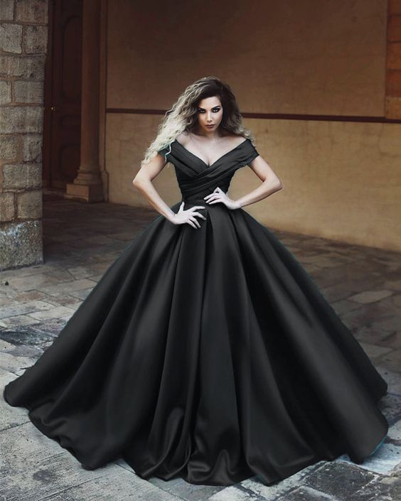 Charming satin ball gown prom dresses black satin quinceanera gown cg10891s mysite