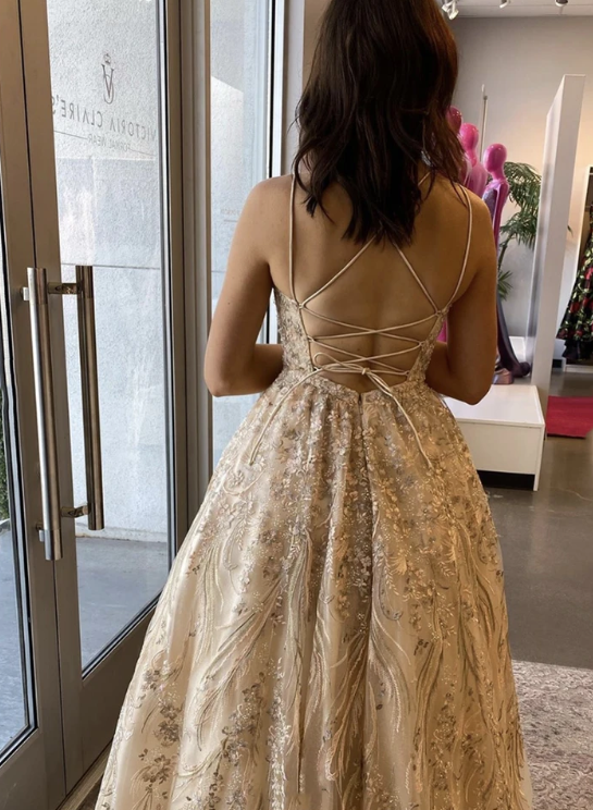 A line tulle lace long ball gown prom dress formal dress cg11077s mysite