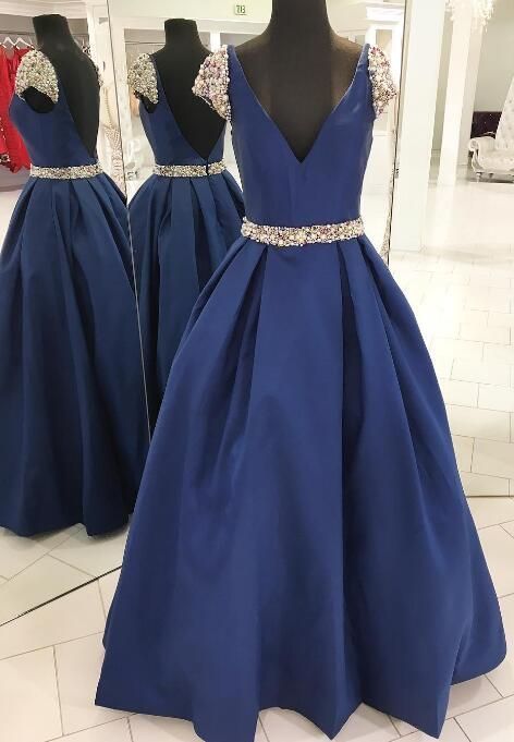 Gorgeous V Neck Long Ball Gown Prom Dress cg11955s mysite