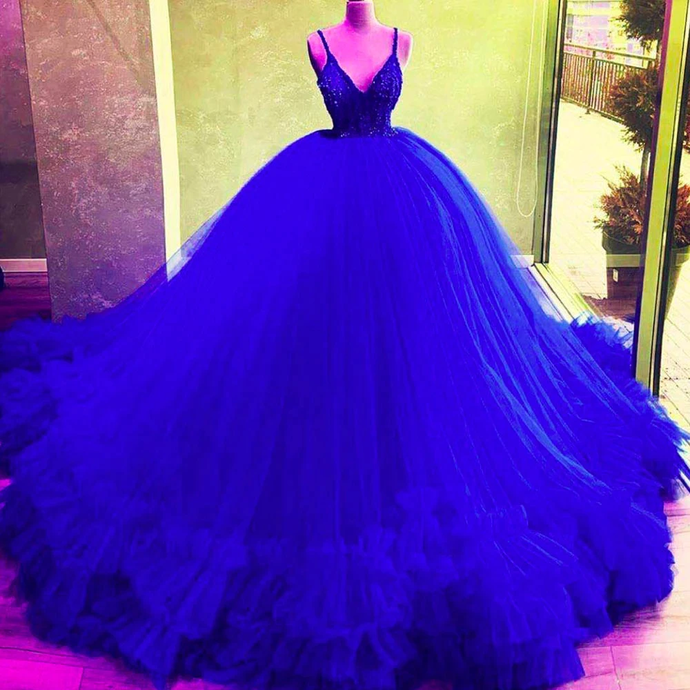 ball gown prom dresses royal blue tiered royal blue evening dresses puffy party dress cg20166s mysite