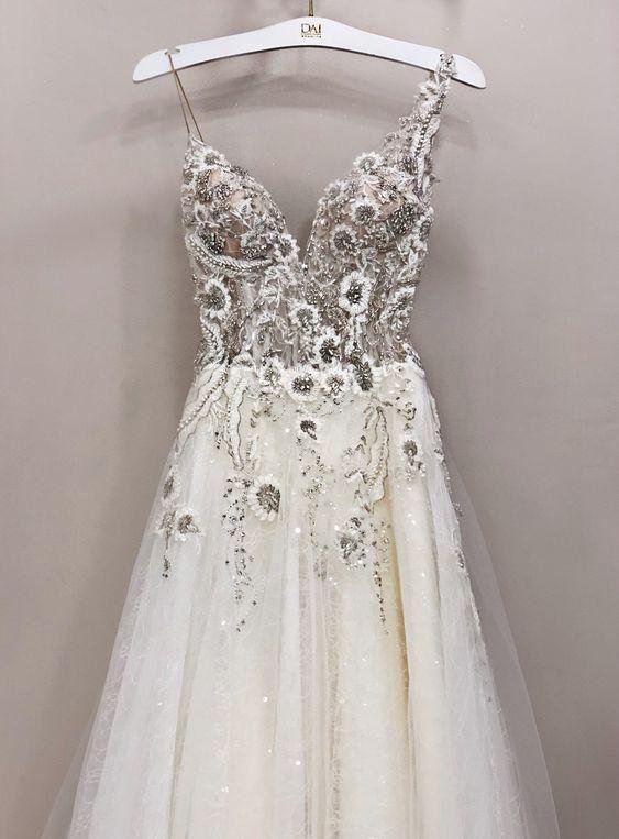 A-line strap sleeveless evening dress ball gown Prom dress Evening Gowns cg24805s mysite