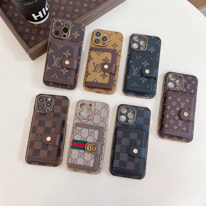 Luxury Classic Color Card Bag Apple iPhone Cases mysite