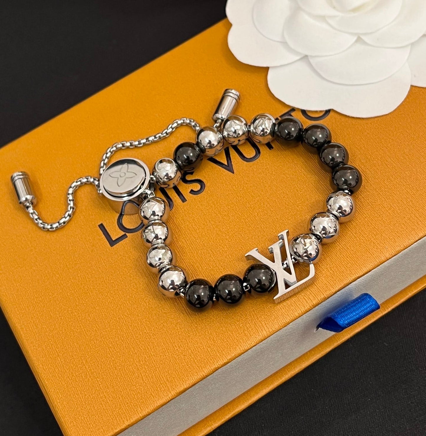 Steel bead drawstring bracelet-s mysite