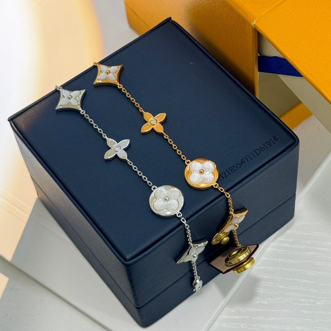 White Shell Five-Star Bracelet-s mysite