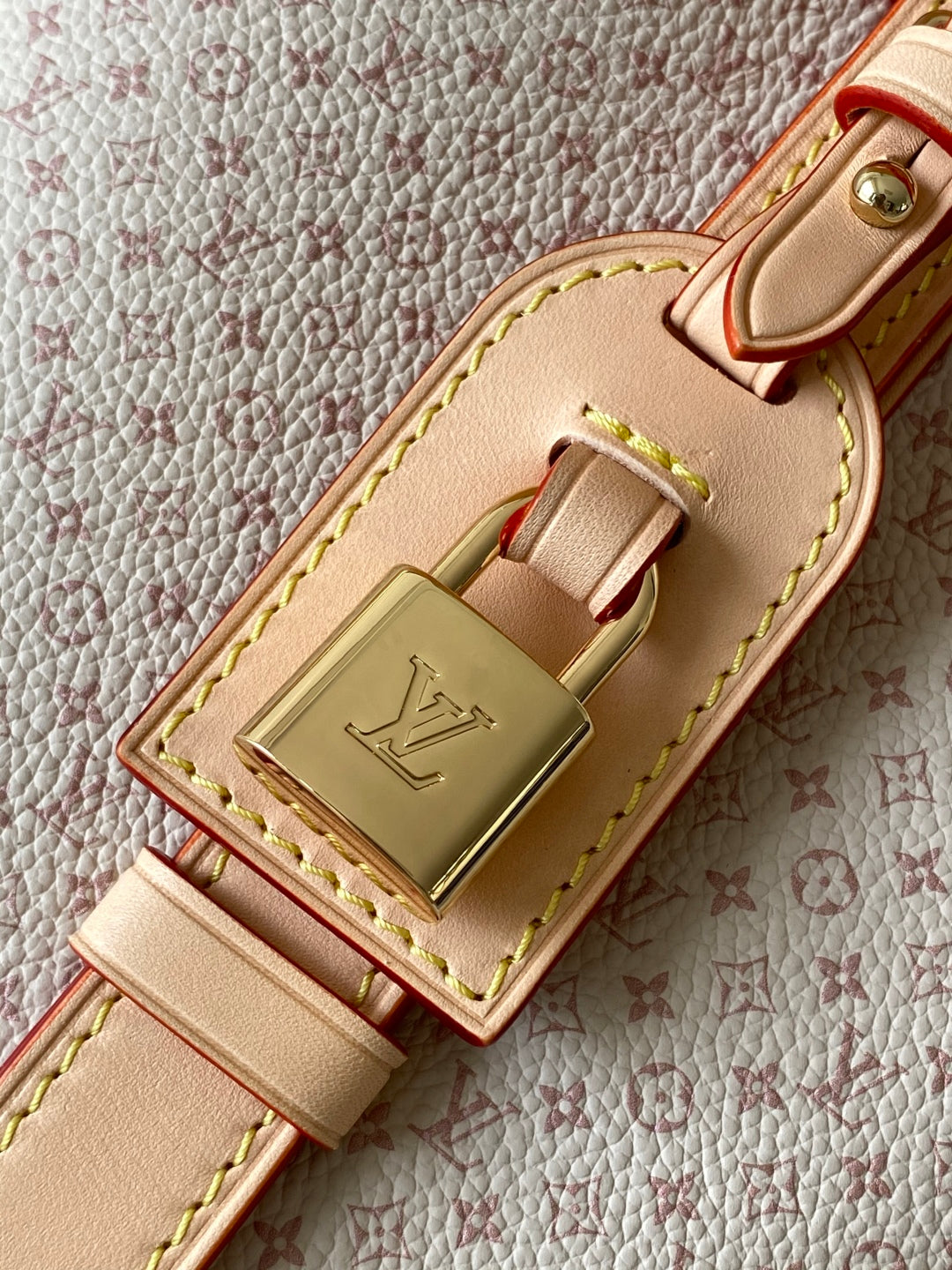 LV M15130 All In BB 16cm Sand Color Romance Pattern Cowhide GHW mysite