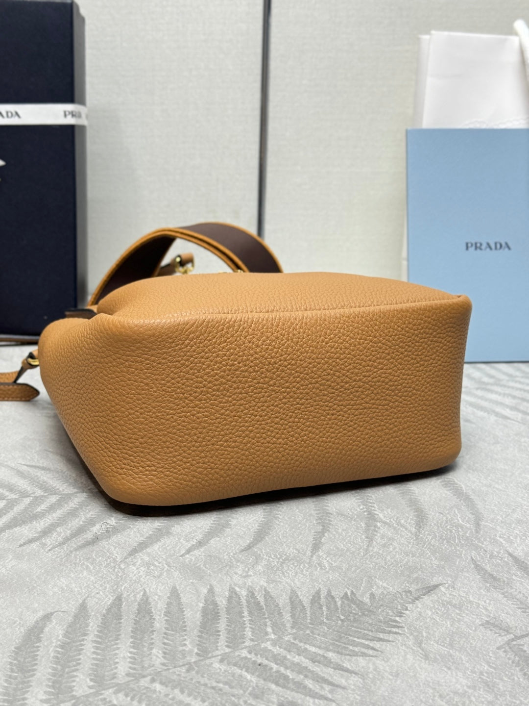 Prada Small Bag 23cm Caramel Grain Leather GHW mysite