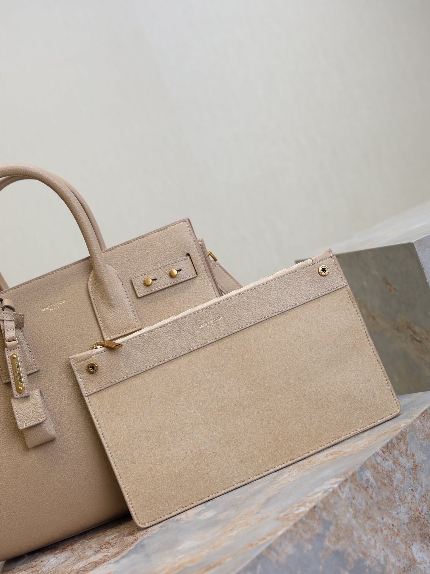 YSL Sac De Jour Nano 32cm Beige Cowhide GHW mysite