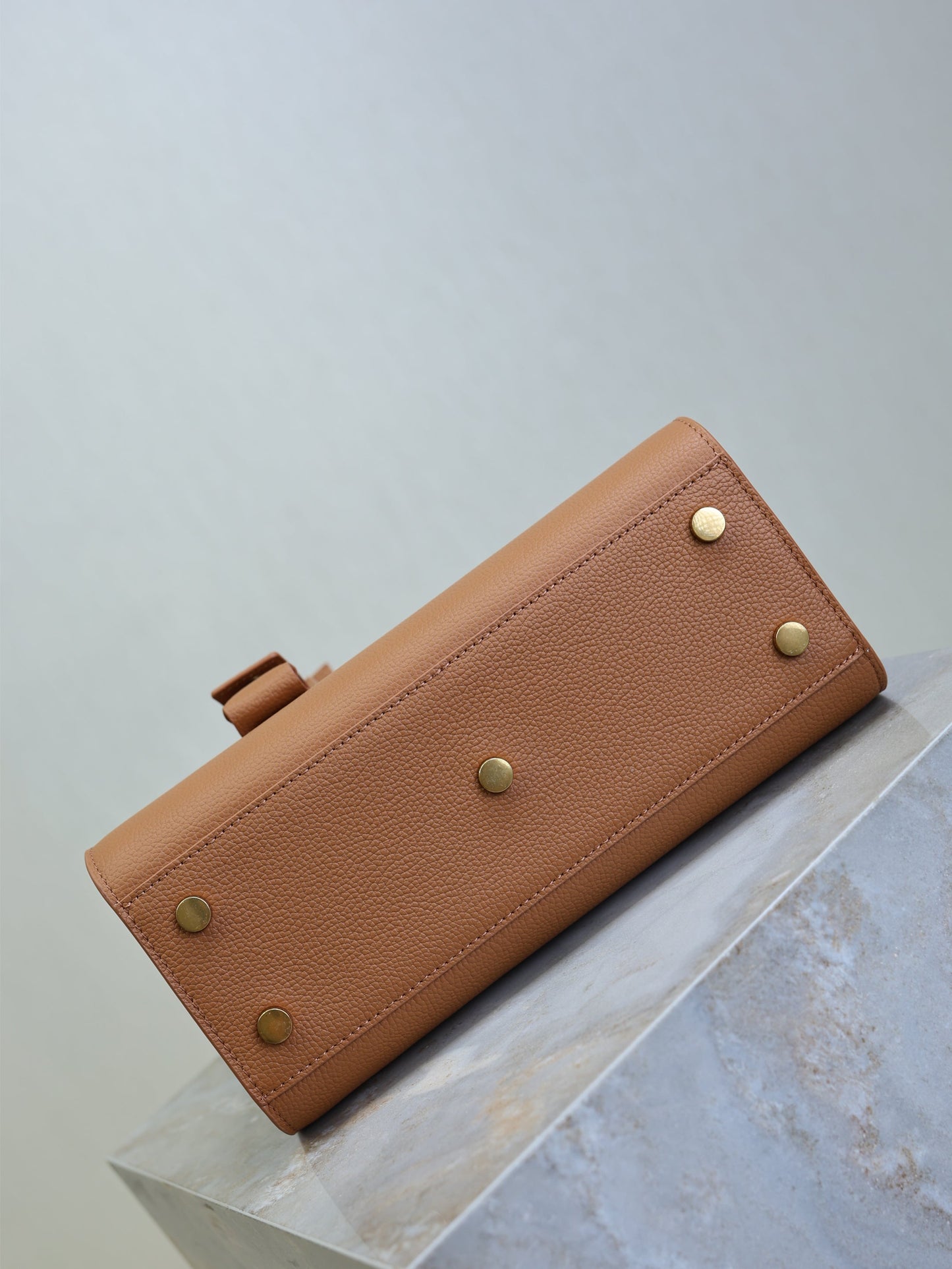 YSL Sac De Jour Nano 26cm Brown Grain Cowhide GHW mysite