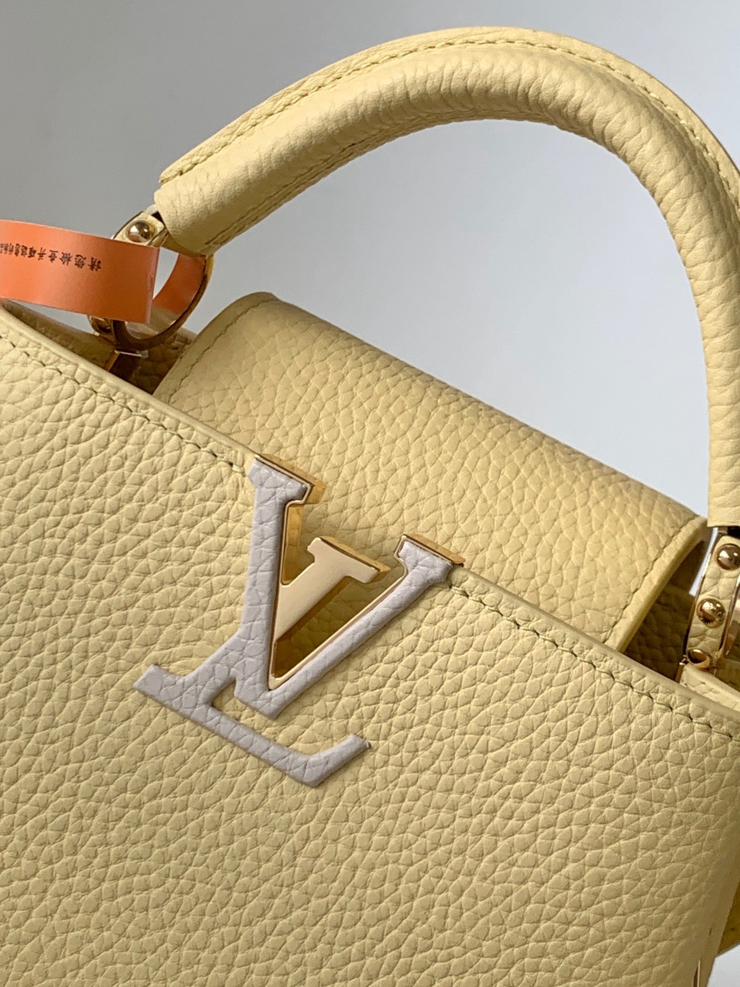 LV Capucine Mini Bag 21cm Beige Gold Taurillon cowhide mysite