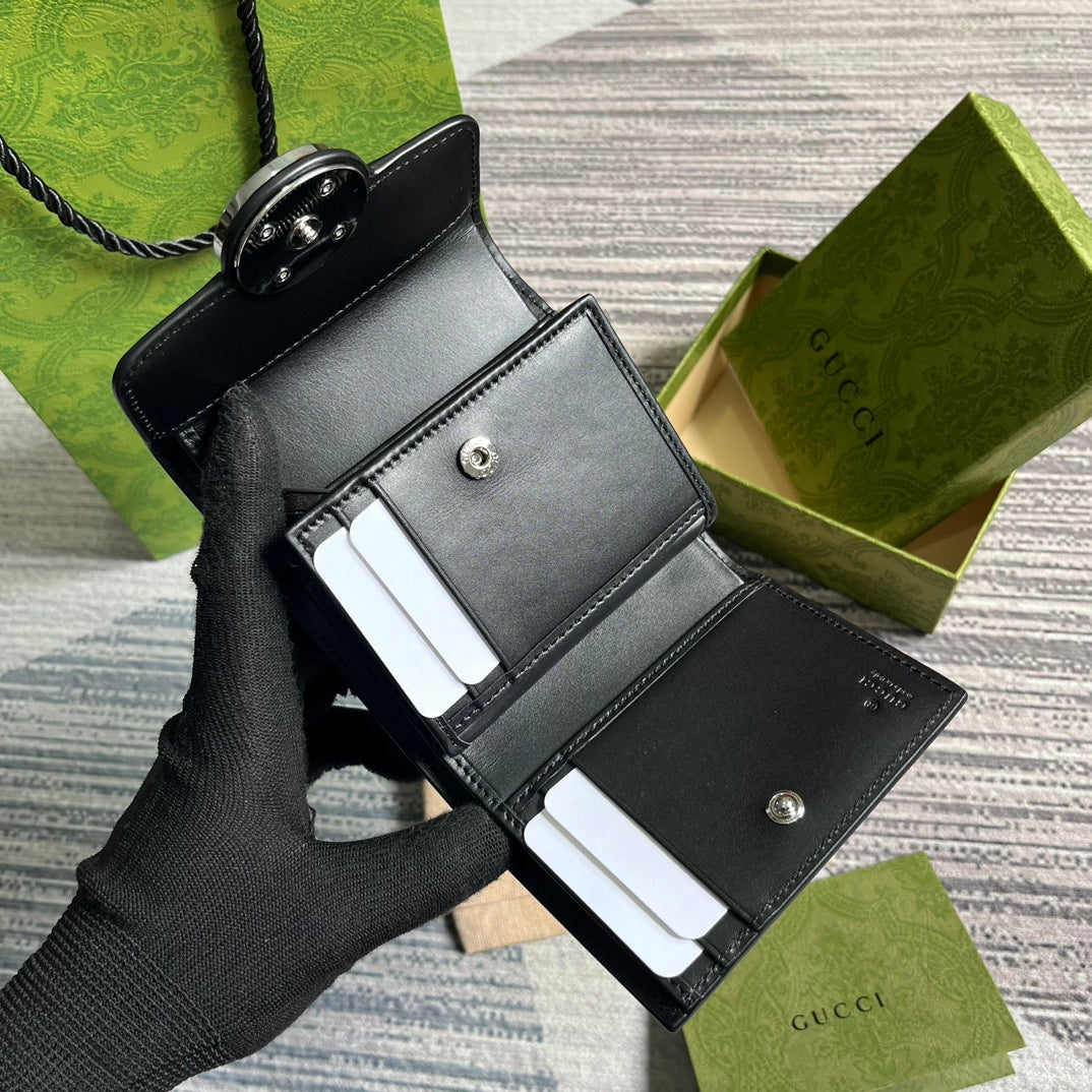 MINI WALLET 11 IN BLACK CALFSKIN mysite