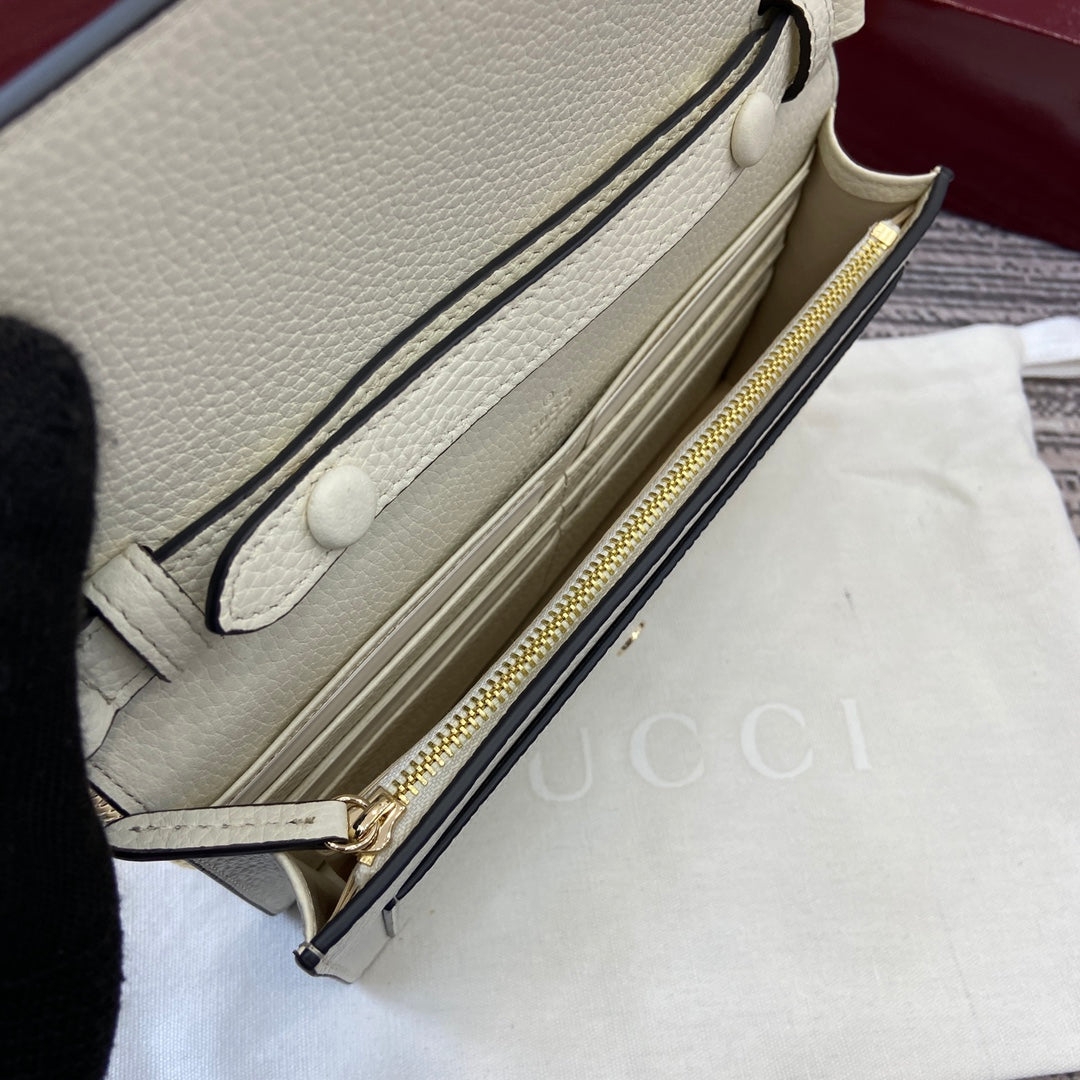 GG Dionysus Chain bag 20cm White Grained Leather 339613 mysite