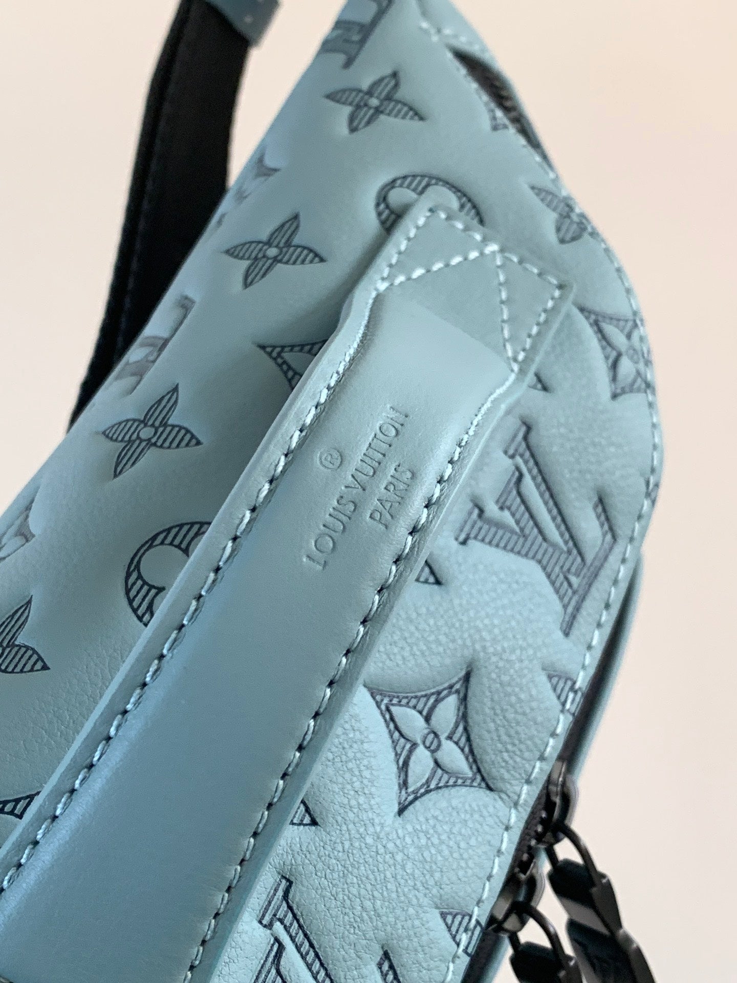 LV M14782 Rush Bumbag Light Blue Monogram Shadow Calfskin mysite