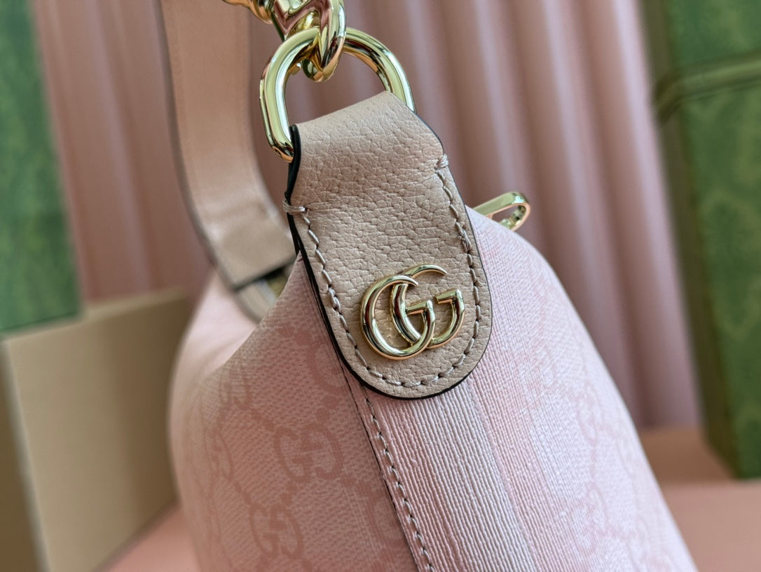 Gucci Ophidia 20cm Bag Pink Canvas 239922 mysite