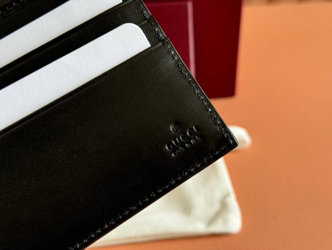 Gucci Wallet Grey mix Black Leather 248423 mysite