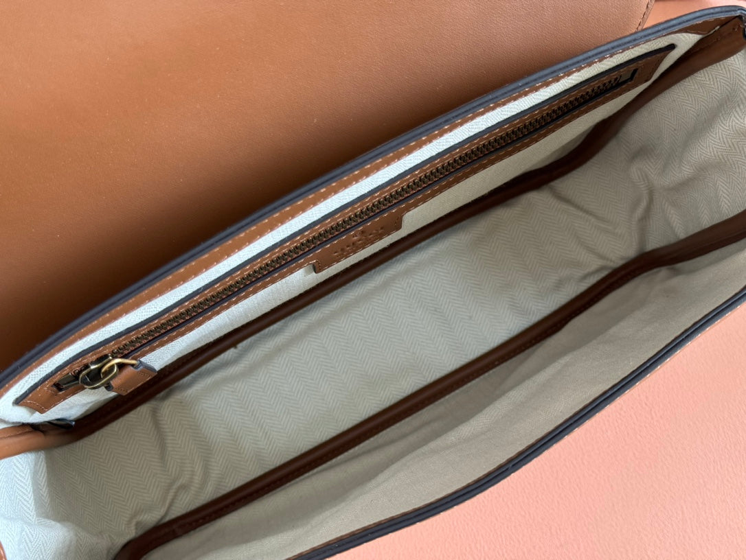 Gucci Emblem Crossbody Bag Brown Calfskin 248360 mysite