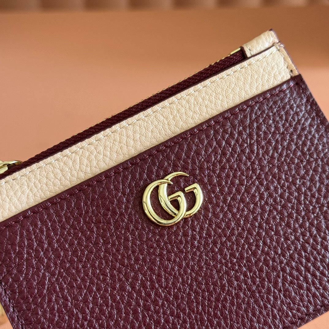 GG Marmont Zip Key Pouch Rosso Ancora Red Leather 255159 mysite