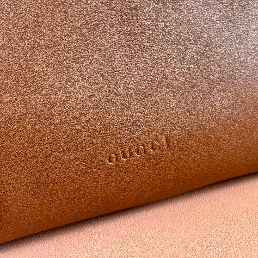 GG Beatrix Large Tote Bag Brown Smooth Leather GHW 272136 mysite