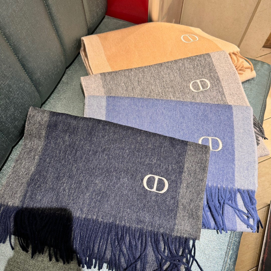 SCARF 180 CM IN MOUSE GRAY CASHMERE AND WOOL 408840 mysite