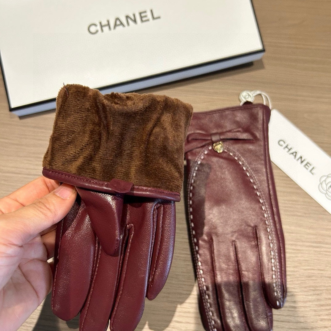 GLOVES IN SANGRIA RED LAMBSKIN 456335 mysite
