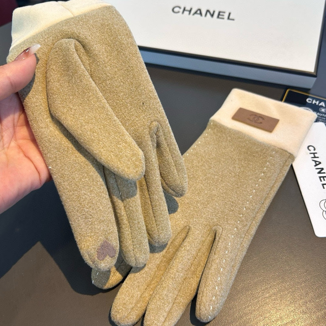 GLOVES IN TORTILLA BROWN WOOL 462255 mysite