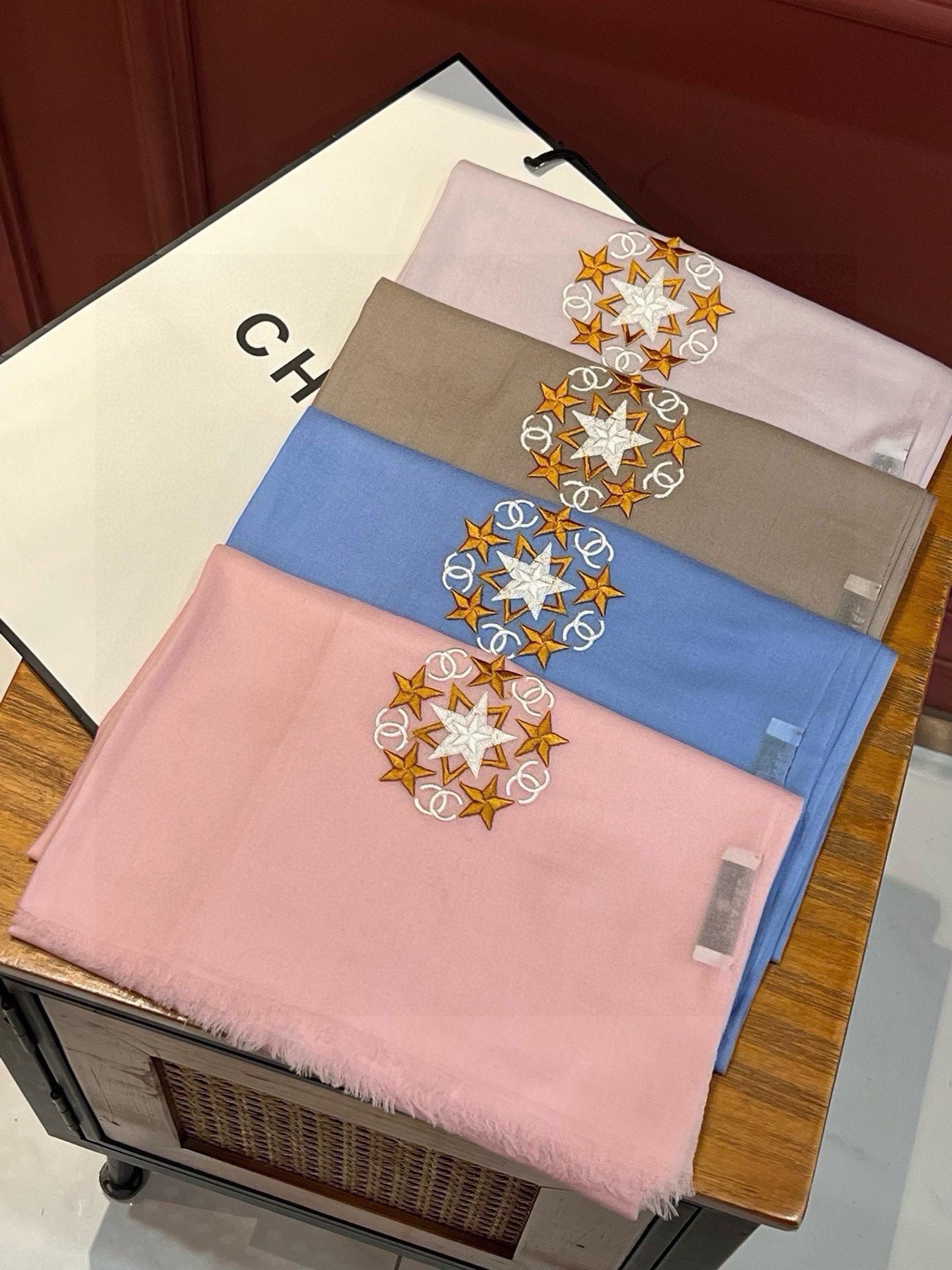 SCARF 200 CM IN BLUSH PINK CASHMERE 394617 mysite