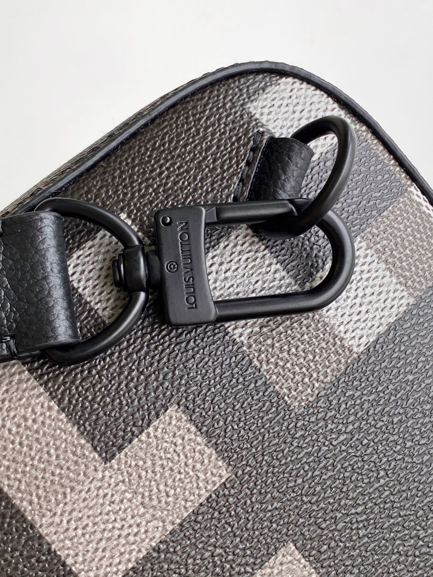 Lv Avenue Slingbag Black Damoflage Black Canvas- Black Metal mysite