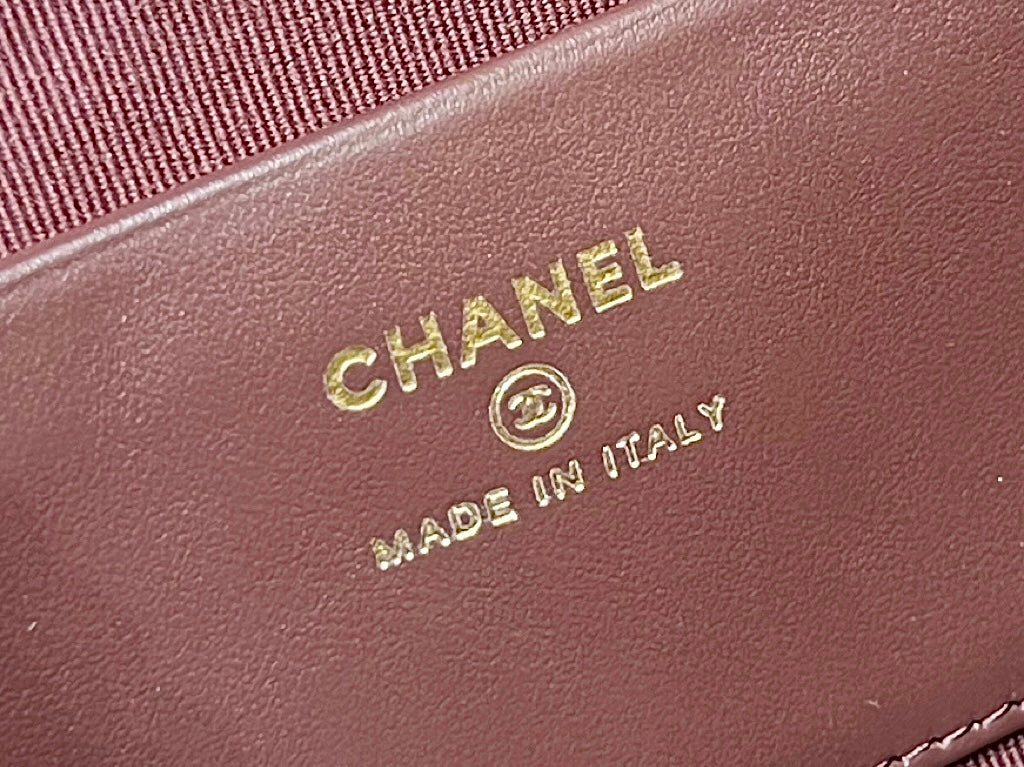 25C Small Tote 17cm Black Grained Calfskin mysite