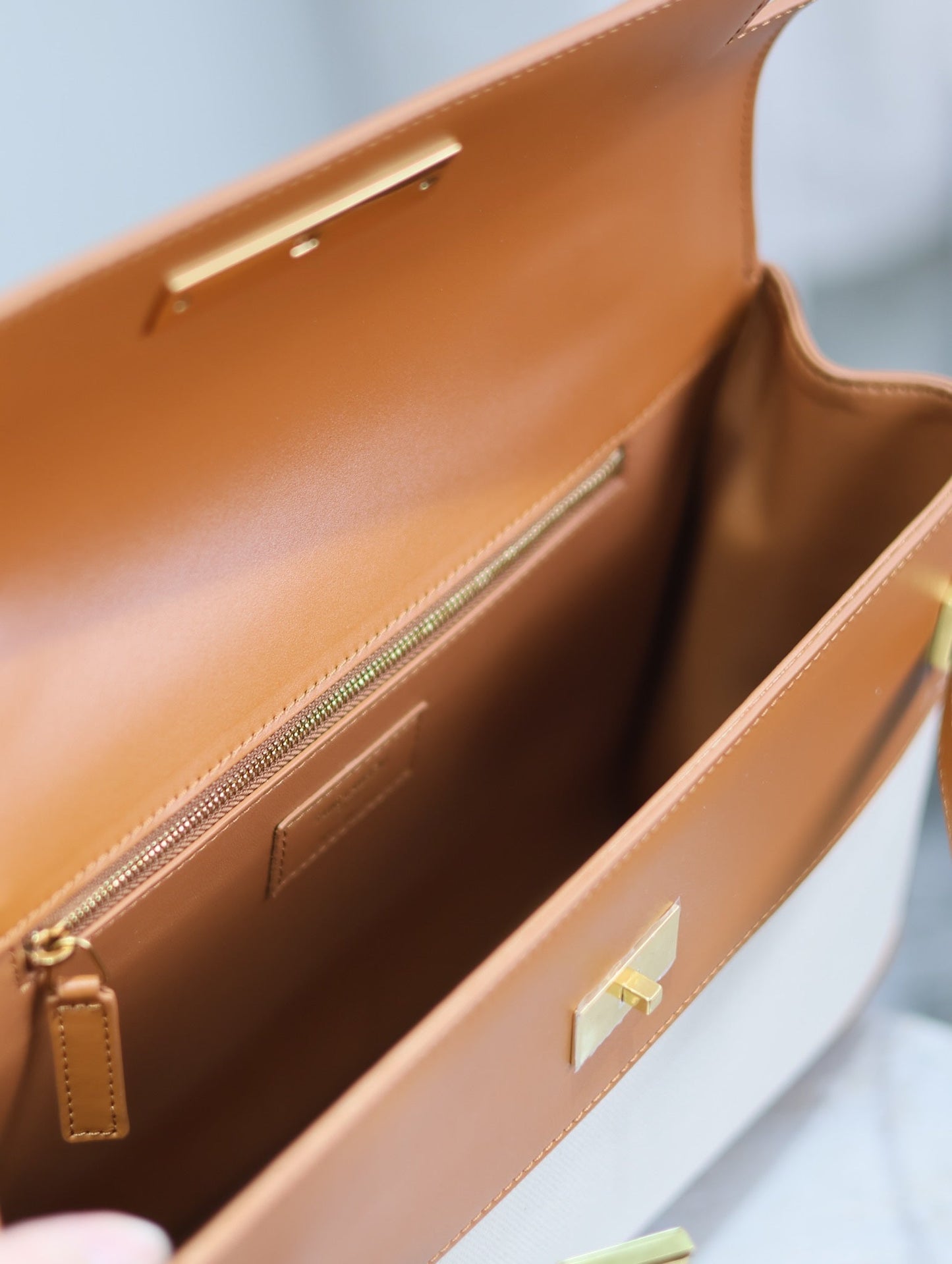 MANHATTAN HANDBAG 32 IN BROWN CALFSKIN AND WHITE CANVAS GOLD HARDWARE mysite