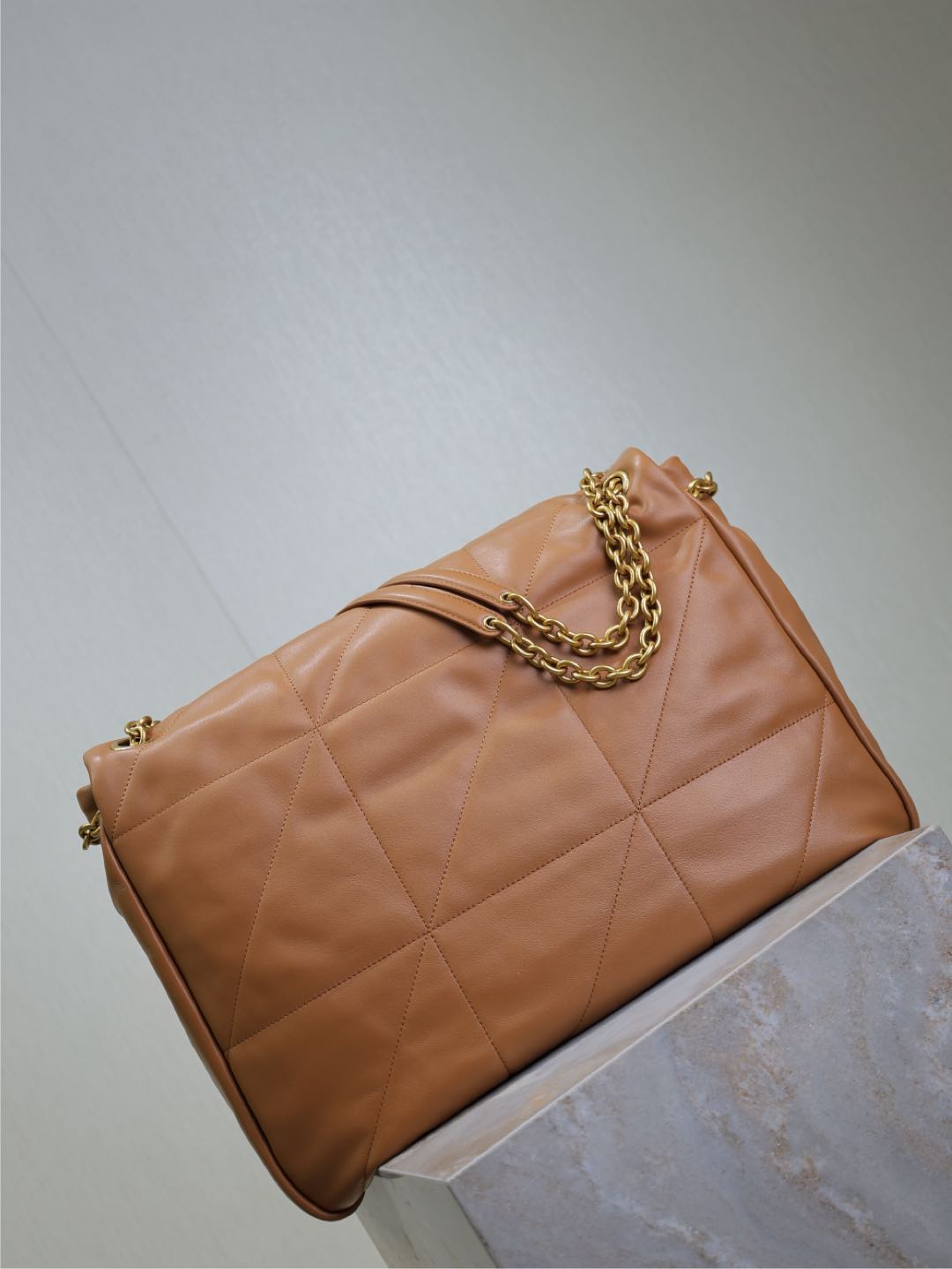 JAMIE 4.3 LARGE BAG 43 IN BRONZE BROWN SMOOTH LAMBSKIN GOLD HARDWARE mysite