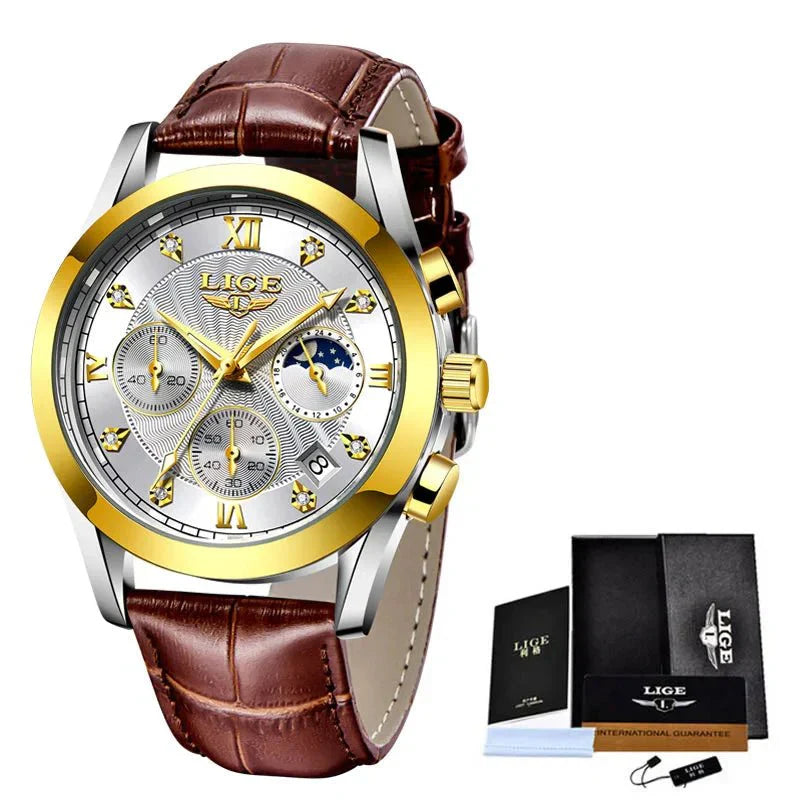 Shark & Sapphire Golden Radiance Luxury Women's Watchs-1 mysite