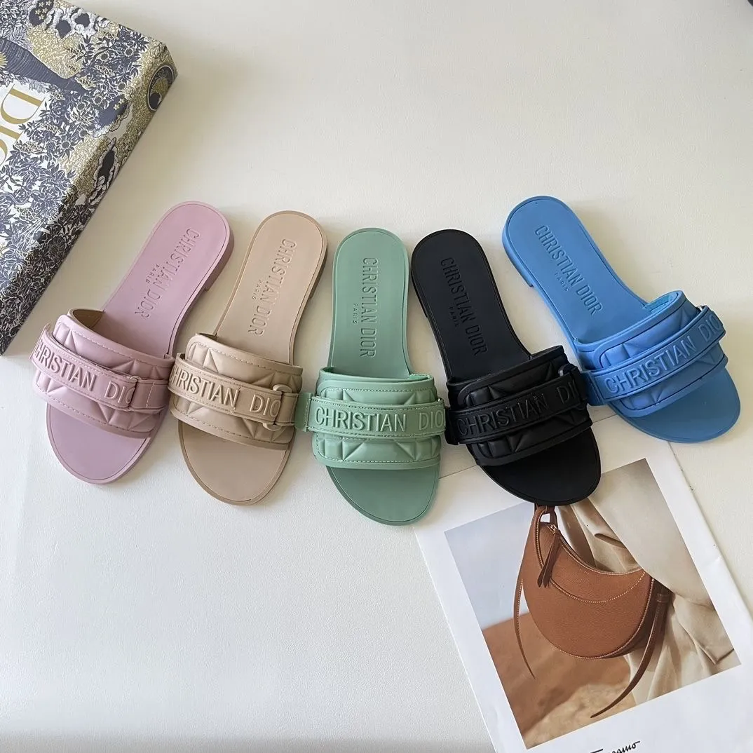 Solid Color Velcro Slippers-1 mysite