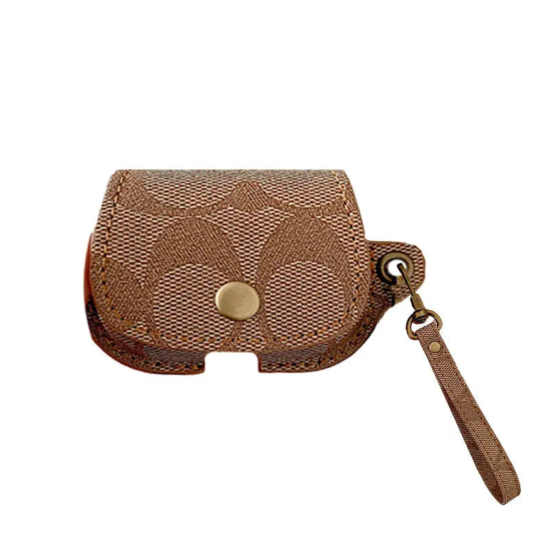 Leather Coach AirPods Case White-CC231215 mysite