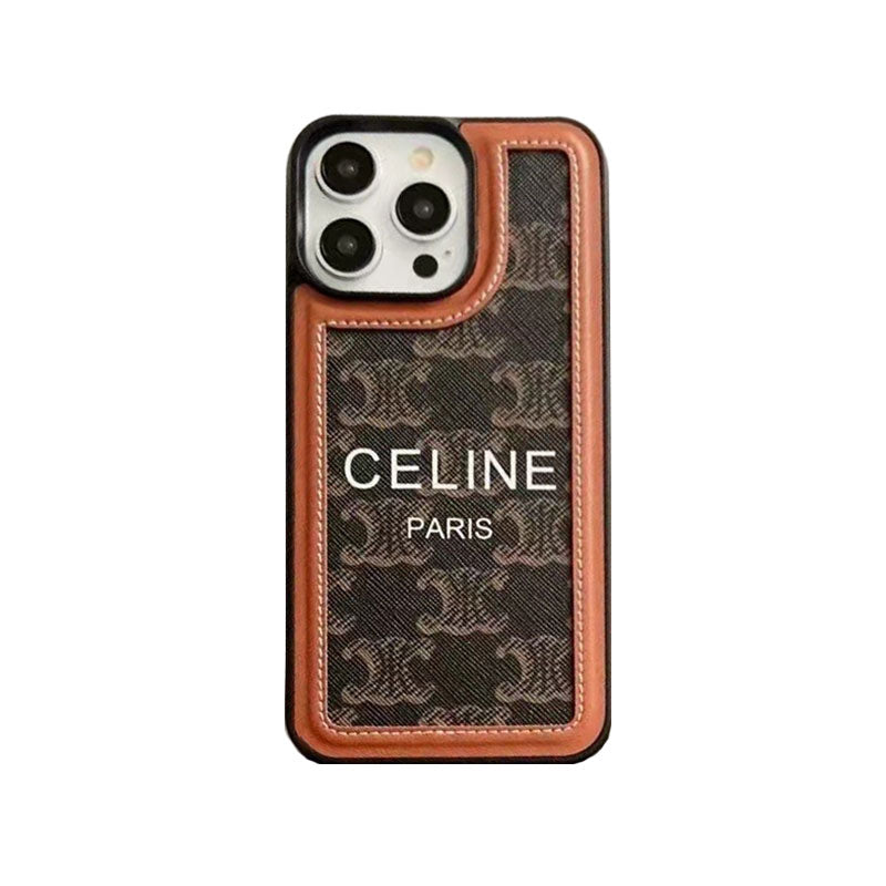 Black  Celine iPhone Case With Strap-SZ2311241 mysite