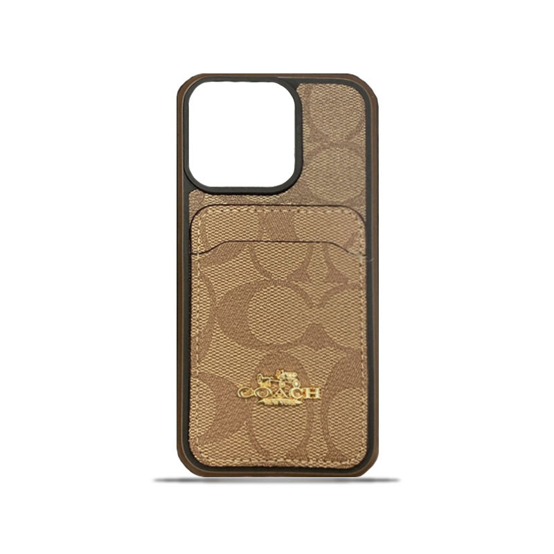 Coach iPhone Case With Card Holder Coffee -KB2414161 mysite