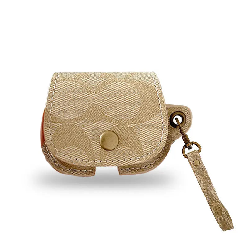 Leather Coach AirPods Case White-CC231215 mysite
