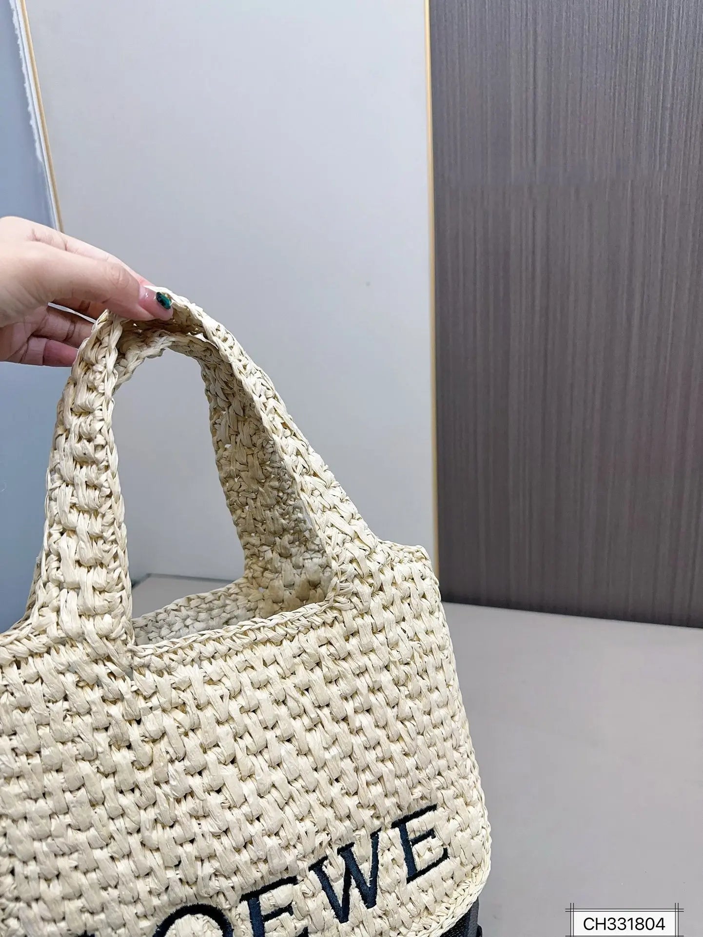 LOEWE Trend Straw Tote Bag 24x19cm mysite