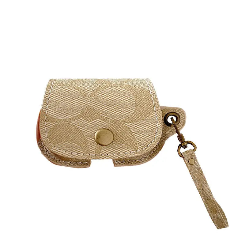 Leather Coach AirPods Case White-CC231215 mysite