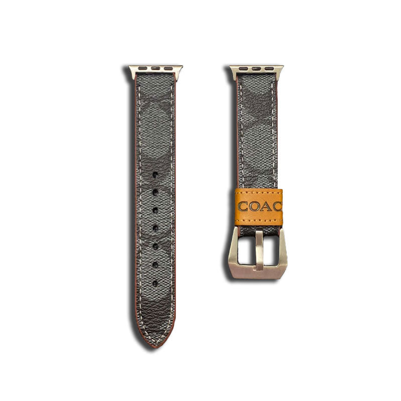 Leather Coach Apple Watch Band Black-YHK244221710s-1 mysite