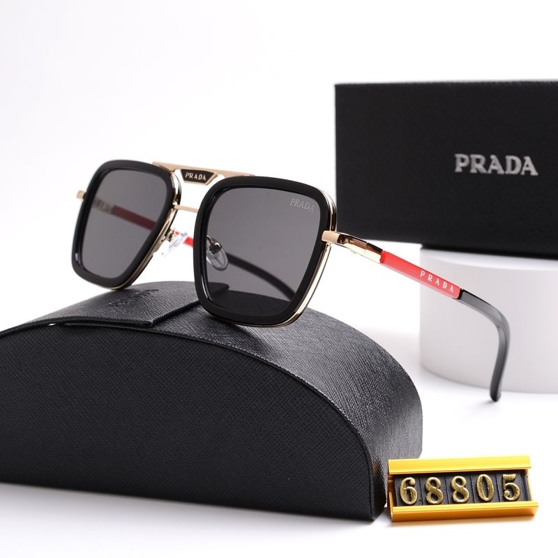 Unisex Double Bridge Metal Square Sunglasses 68805s mysite