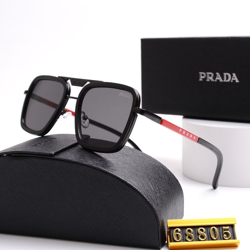 Unisex Double Bridge Metal Square Sunglasses 68805s mysite
